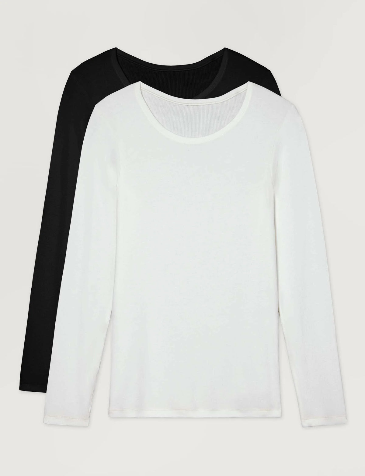 Women's Micro Rib Long Sleeve Tee (2-Pack)