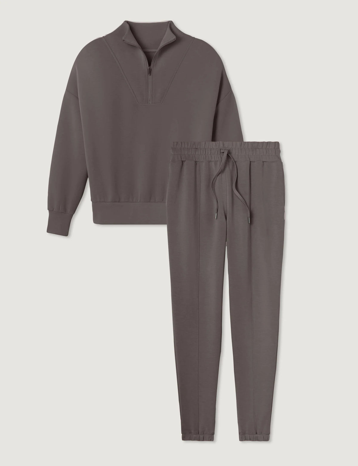 Women's Luxe Traveler Knit Quarter Zip & Jogger Set