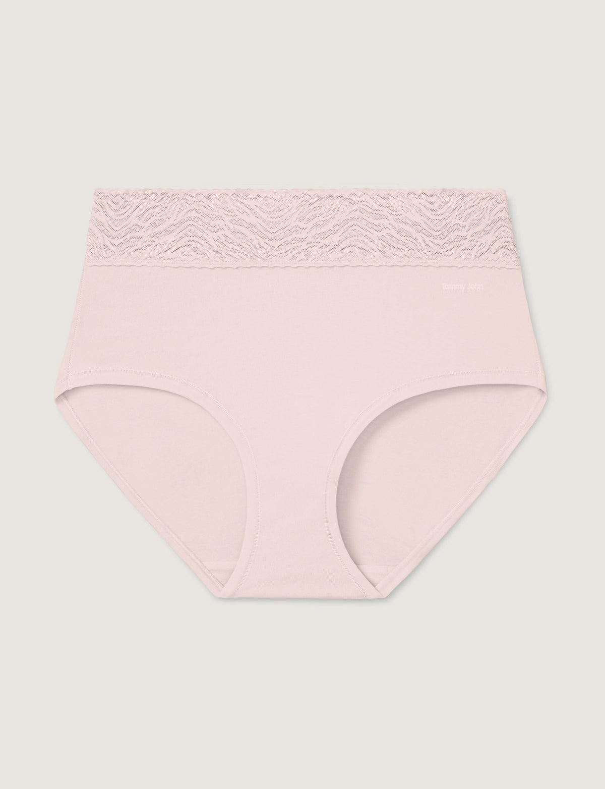 Women's Cool Cotton High Rise Brief, Lace Waist