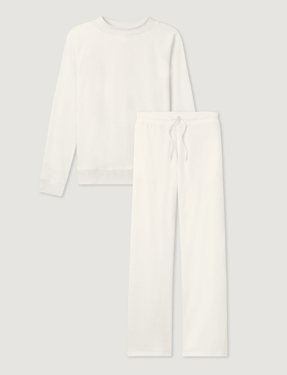 Women's Comfort Waffle Mock Neck & Pant Set