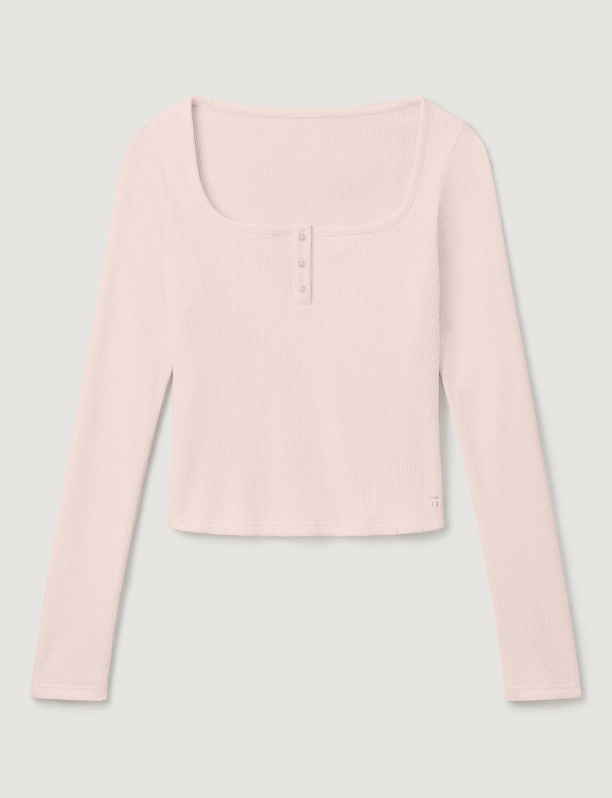 Women's Comfort Waffle Square Neck Henley