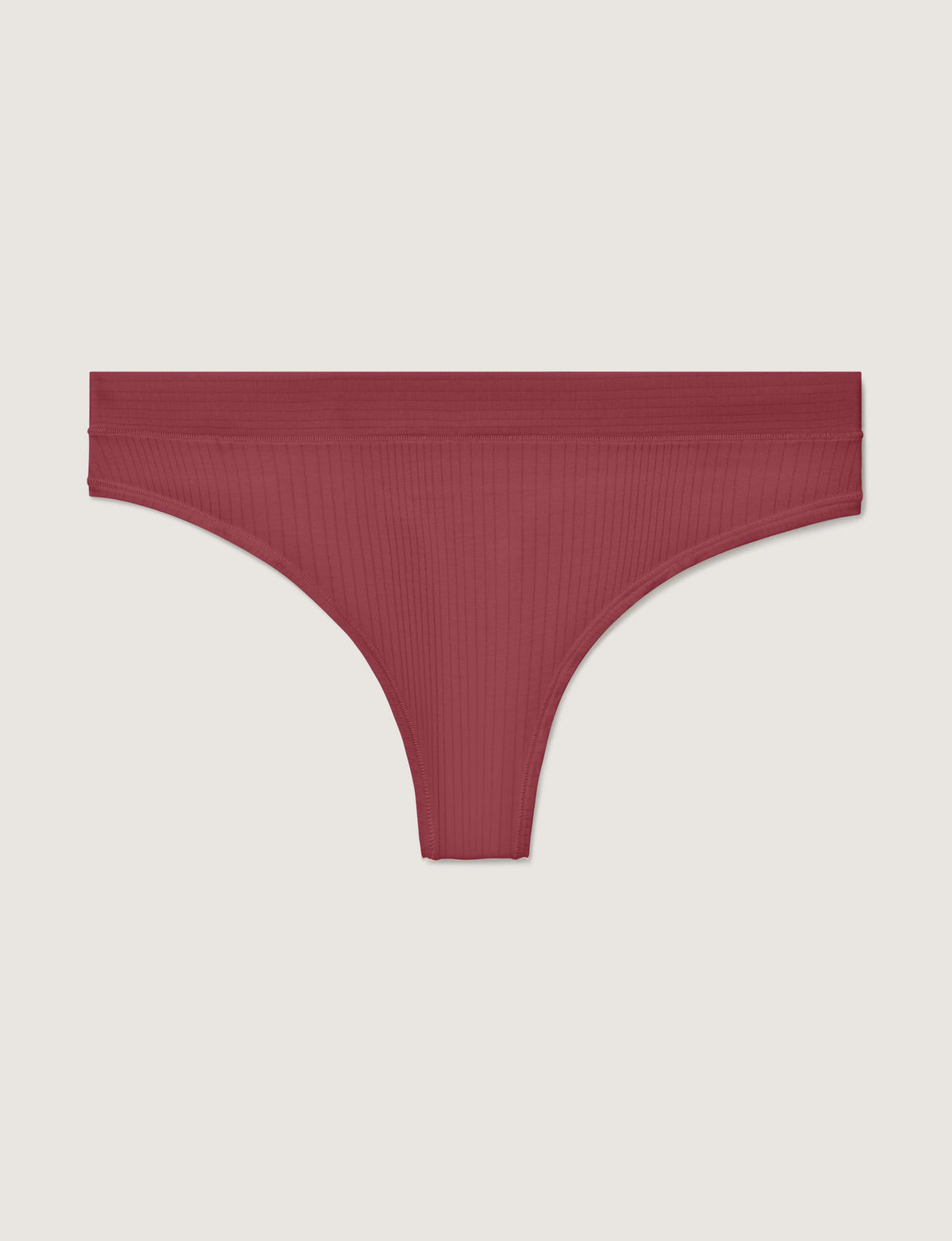 Women's Second Skin Luxe Rib Thong