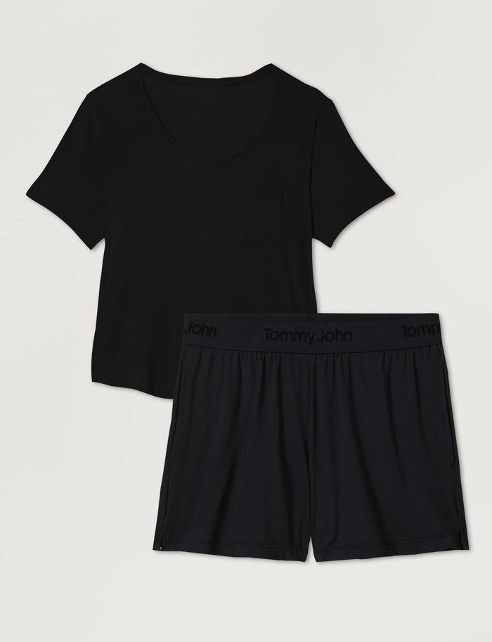 Women's Second Skin Sleep Pocket Tee & Short Set