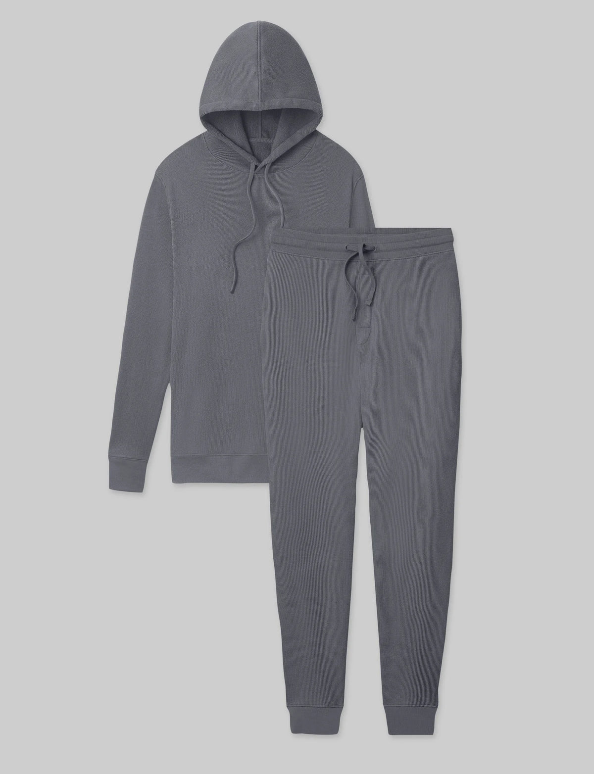 Comfort Waffle Long Sleeve Hoodie & Jogger Set