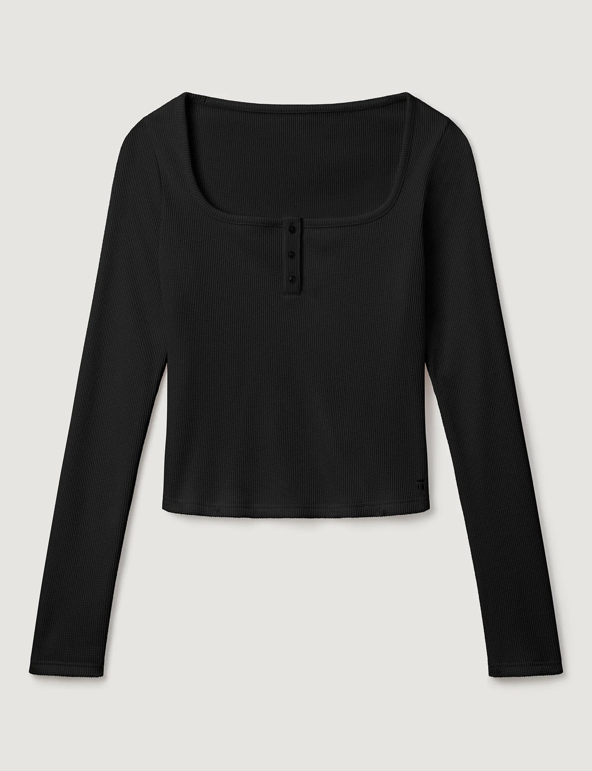 Women's Comfort Waffle Square Neck Henley